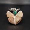 Butterfly malachite pendant