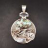 Sterling silver pendant with turquoise
