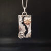 Copper button pendant