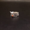 Sterling silver ring with mediterranean Coral