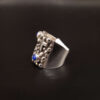 Sterling silver blue lapiz ring
