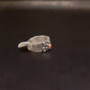 Sterling silver ring with mediterranean Coral