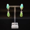Women Sonoran gold turquoise earrings