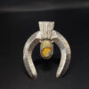 Bumble bee Jasper sandcasted pendant