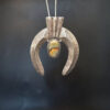 Bumble bee Jasper sandcasted pendant