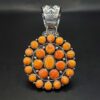 Spiny oyster and sterling silver pendant