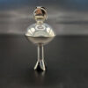 Sterling silver squash blossom pendant