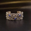 Women sterling silver bracelet with lapis