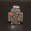 Sterling silver pendant with mediterranean coral