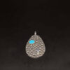 Sterling silver and turquoise pendant
