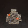 Sterling silver pendant with mediterranean coral