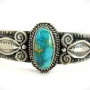 Navajo Sterling Silver Oxidized Contemporary Cuff by Michael and Rosita Calladitto