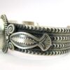 Navajo Sterling Silver Oxidized Contemporary Cuff by Michael and Rosita Calladitto