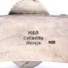Navajo Sterling Silver Oxidized Contemporary Cuff by Michael and Rosita Calladitto