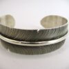 Navajo Sterling Silver Feather Bracelet by Joe Piaso Jr.