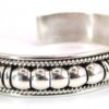 Navajo Sterling Silver Drop Cuff by Thomas Charlie