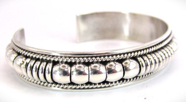 Navajo Sterling Silver Drop Cuff by Thomas Charlie