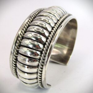 Steling, Shell Cuff, Thomas Charley, Sterling Silver