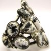 Navajo White Buffalo Floral cuff by Tyler Brown
